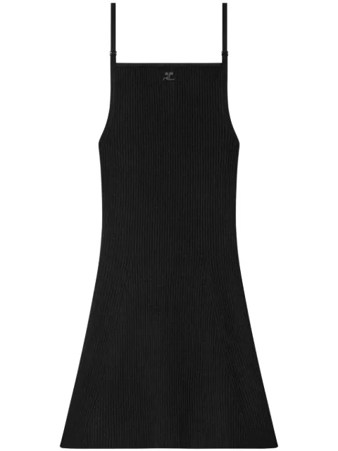 Courrèges ribbed-knit mini dress