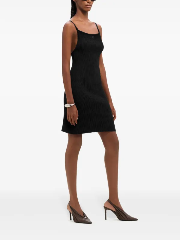Courrèges クレージュ　リブニット ミニドレス Courrèges クレージュリブニット ミニドレス