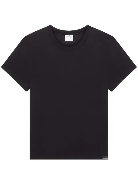 Courrèges logo-embroidered cotton T-shirt 