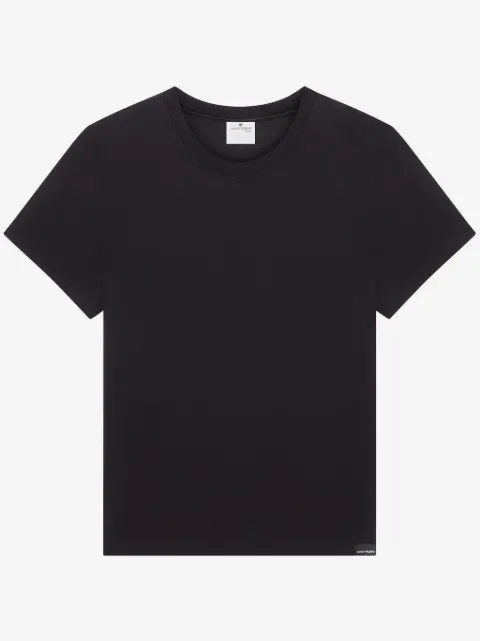 Courrèges logo-embroidered cotton T-shirt 