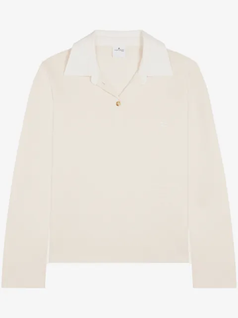 Courrèges Poloshirt mit Kontrastdetails