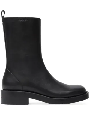 OUR LEGACY Leather side-zip Boots | Black | FARFETCH