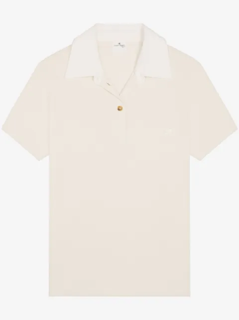 Courrèges Poloshirt mit Kontrastdetails