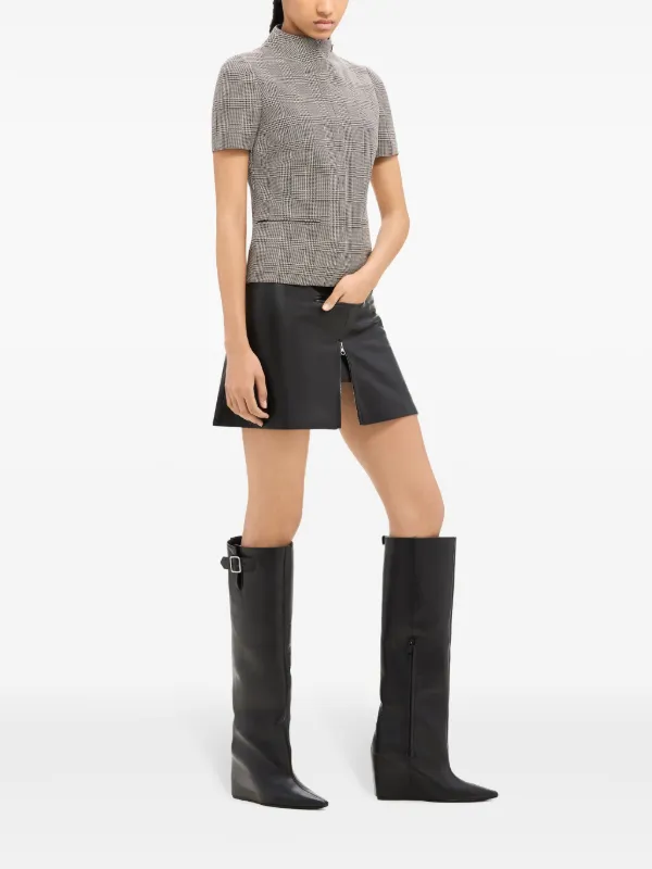 ブーツその他 Courreges Americana Strappy Boots In Black Hammered Leather Courrèges Americana Strappy In Black Hammered Leather | THE LIST