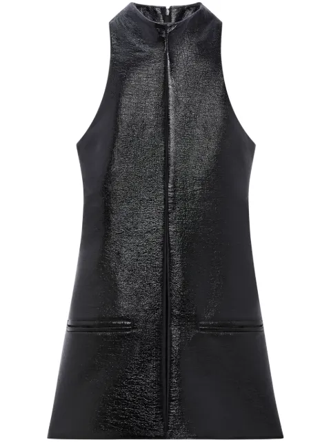 Courrèges sleeveless vinyl a-line dress