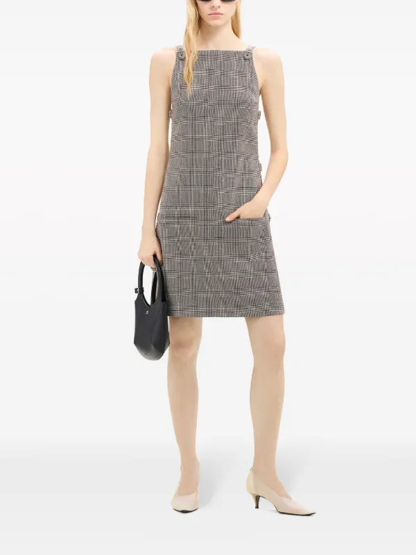 Courreges☆関税込☆バックル ルーシュチェック ミニドレス Courreges☆関税込☆バックル ルーシュチェック ミニドレス