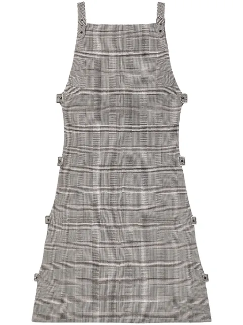Courrèges Prince of Wales multi-strap mini dress