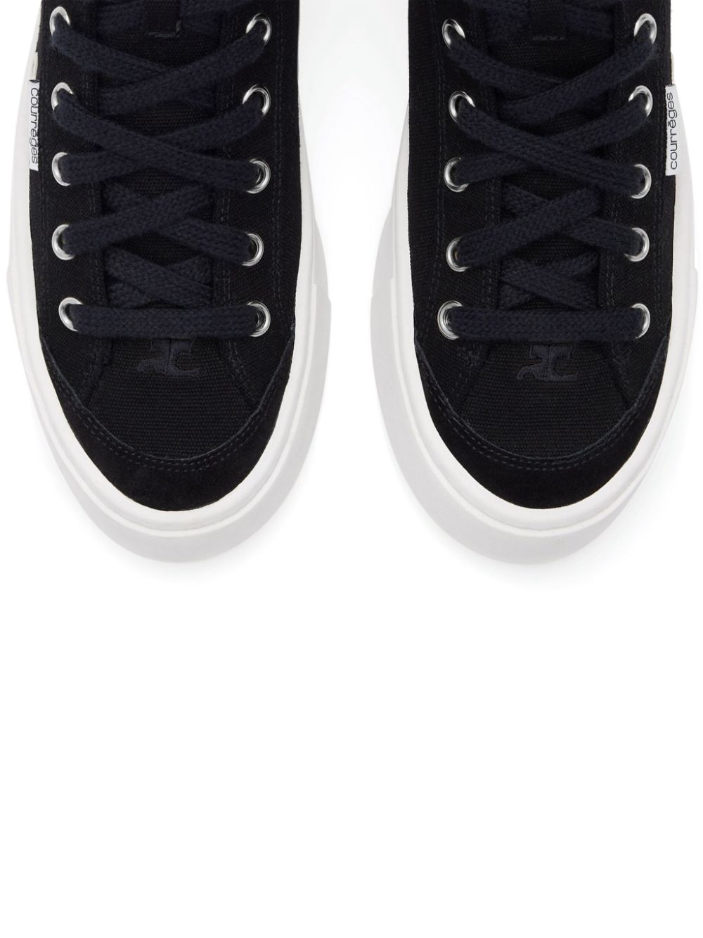 Courrèges Canvas 01 hi-top sneakers Black