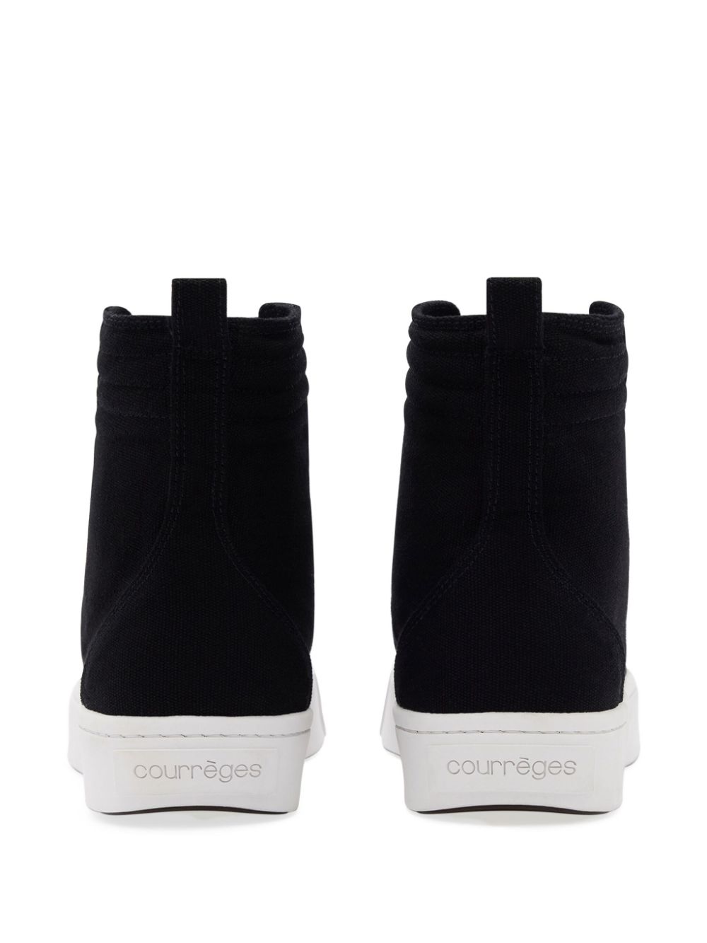 Courrèges Canvas 01 hi-top sneakers Black