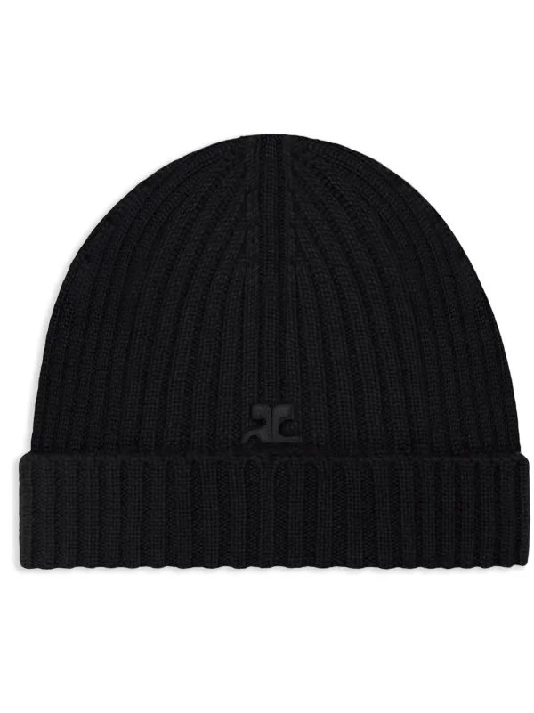 Courreges｜BEANIES (324MCP012FI0062 9001) RIBBED WOOL HAT - courrèges (クレージュ)