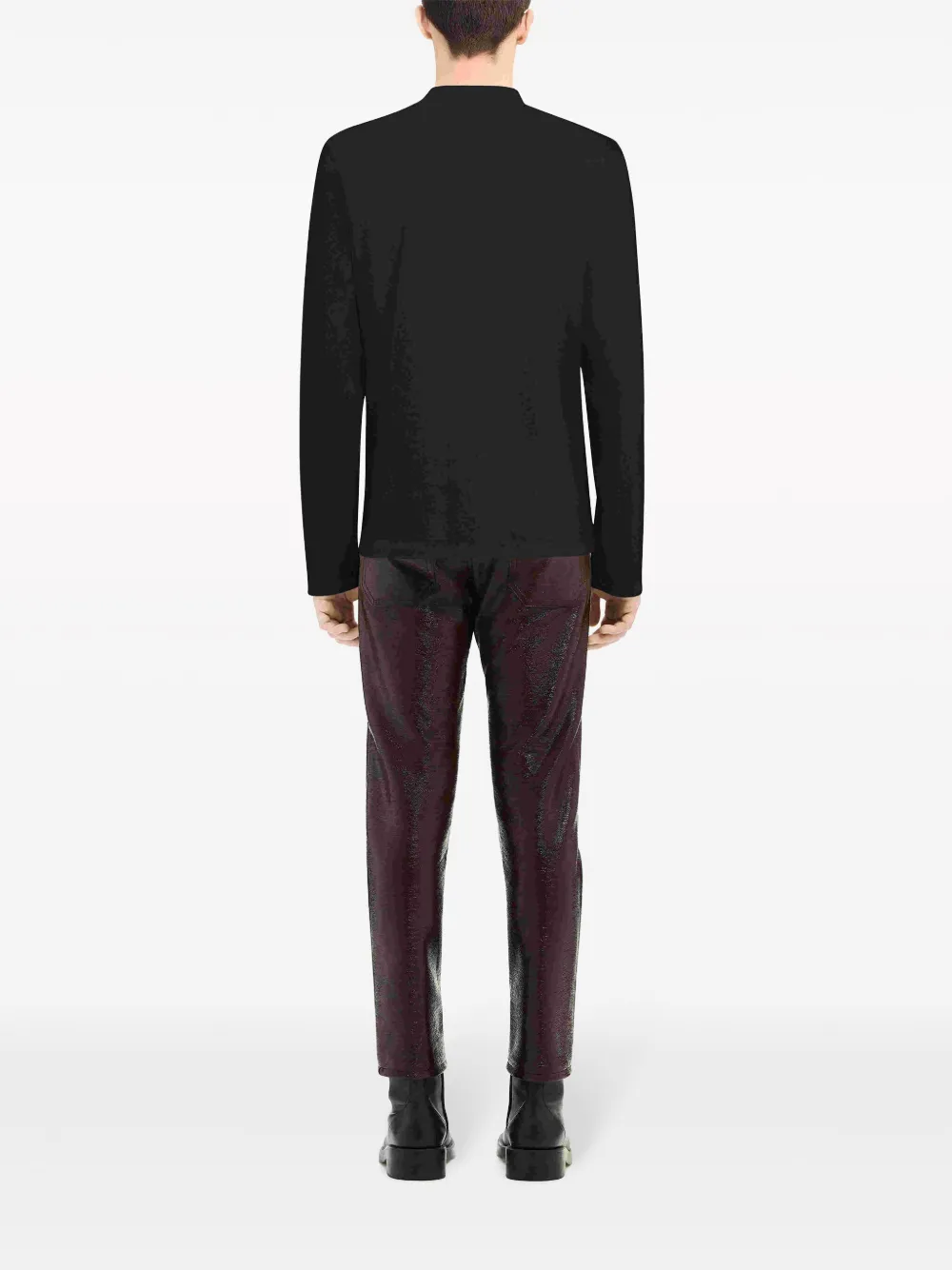 Courrèges Volcano sweater met logopatch Zwart