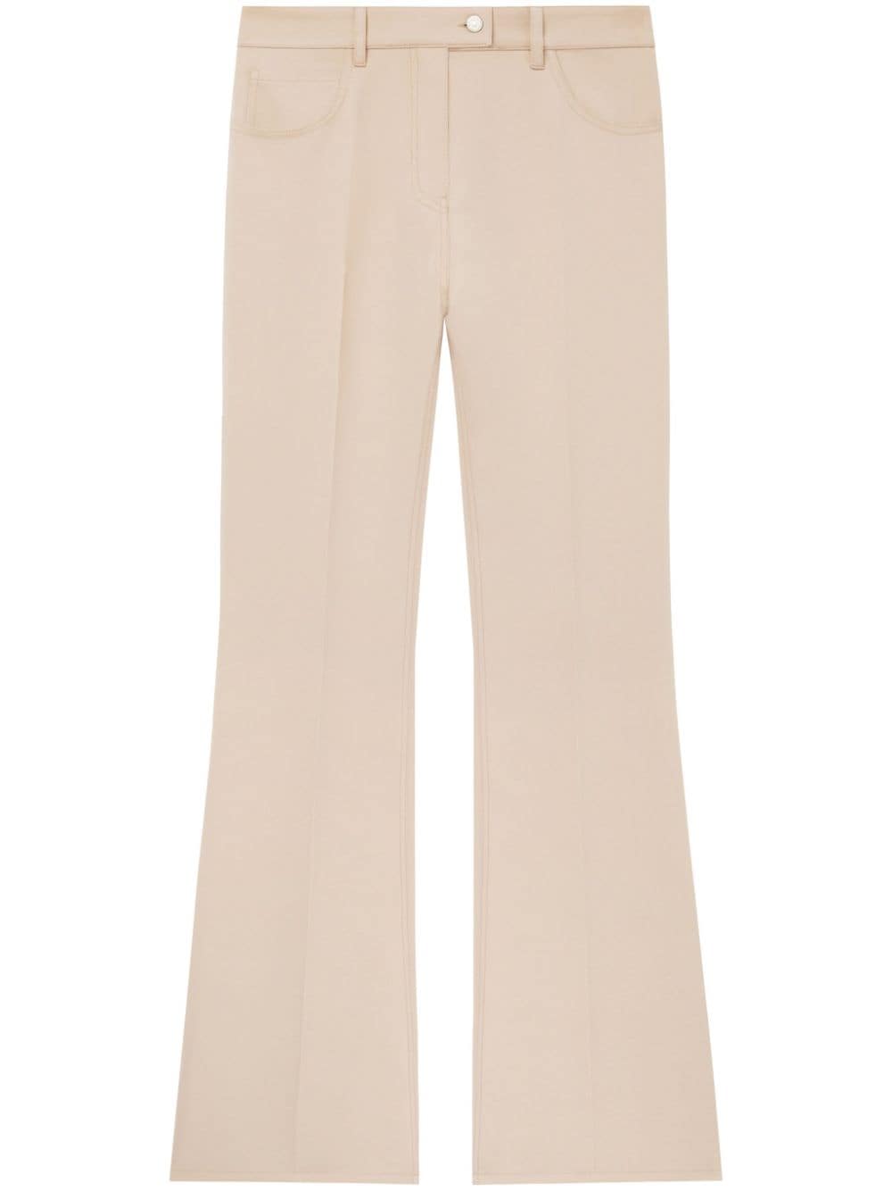 Courrèges 70's twill bootcut trousers