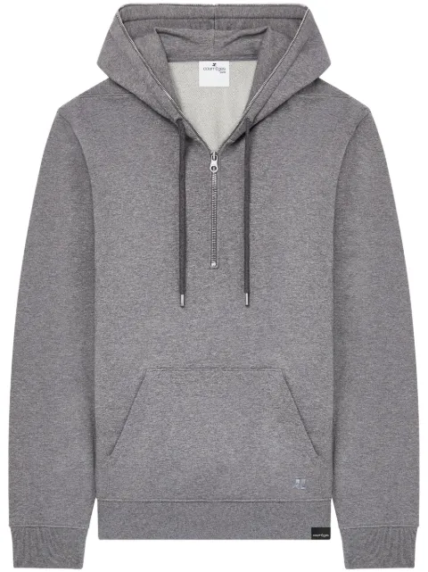 Courrèges hoodie con cierre