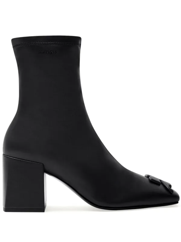 ブーツその他 Reedition Ac Boots - Courreges - Leather - Black REEDITION STRETCH LEATHER EFFECT BOOTS - courrèges