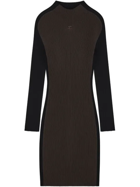 Courrèges Minikleid in Colour-Block-Optik