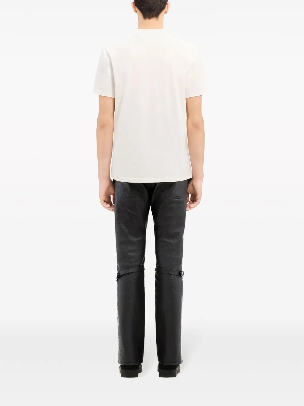Courrèges Leren broek Zwart