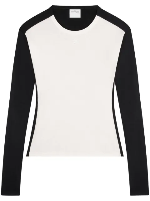 Courrèges Contrast Frame cotton T-shirt
