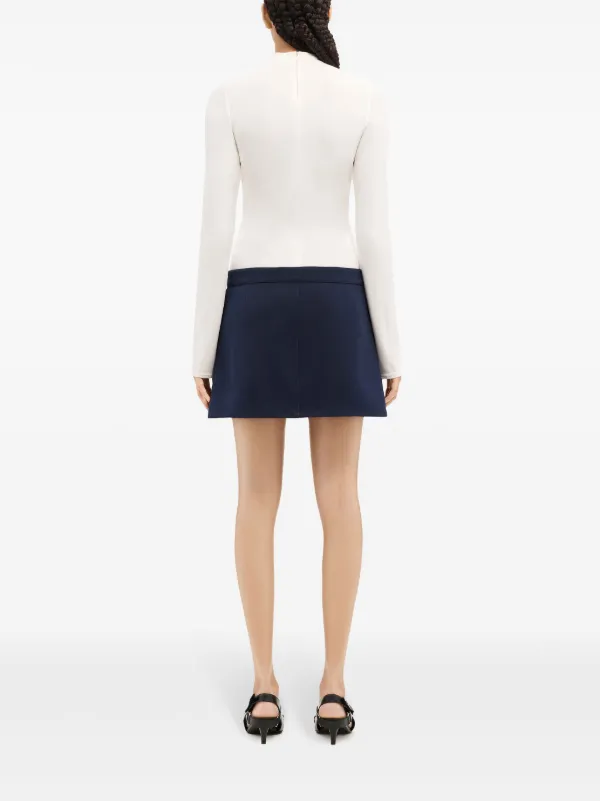 Courrèges ロゴ ミニスカート | ブルー | FARFETCH JP