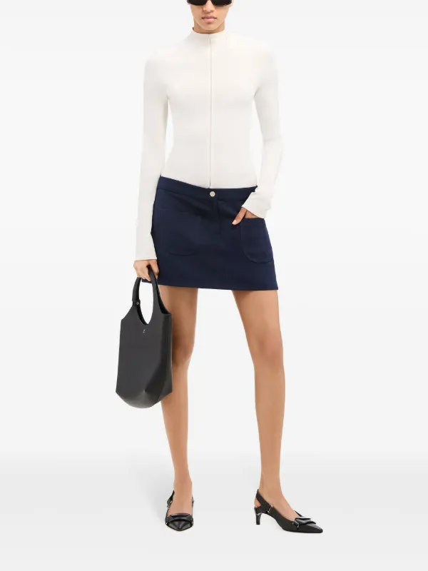 Courrèges ロゴ ミニスカート | ブルー | FARFETCH JP