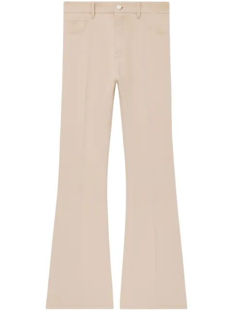 Courrèges twill-weave bootcut trousers