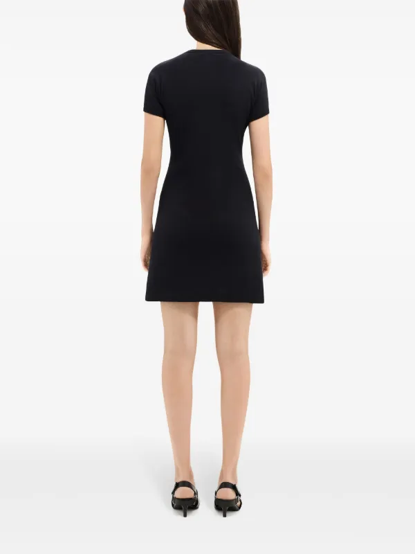 Courreges★コントラスト ミニドレス Courrèges コントラストフレーム ミニドレス | ブラック