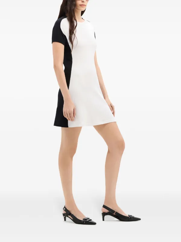 Courreges★コントラスト ミニドレス Courrèges コントラストフレーム ミニドレス | ブラック