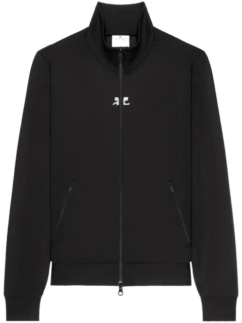 Courrèges logo-embroidered jersey jacket