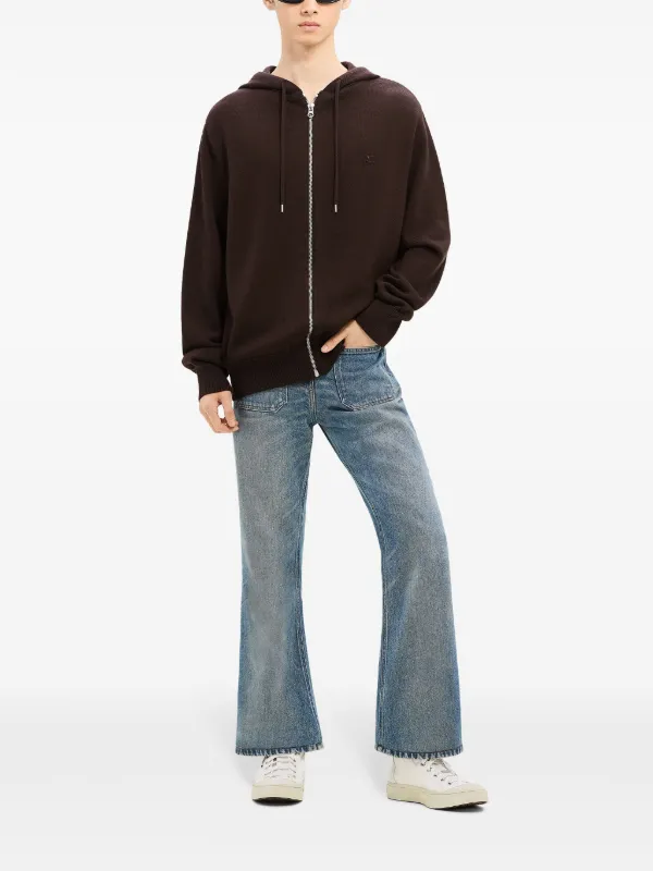パーカー・フーディ Courreges Hoodie Courrèges Zipped Fleece Hoodie | Black | FARFETCH