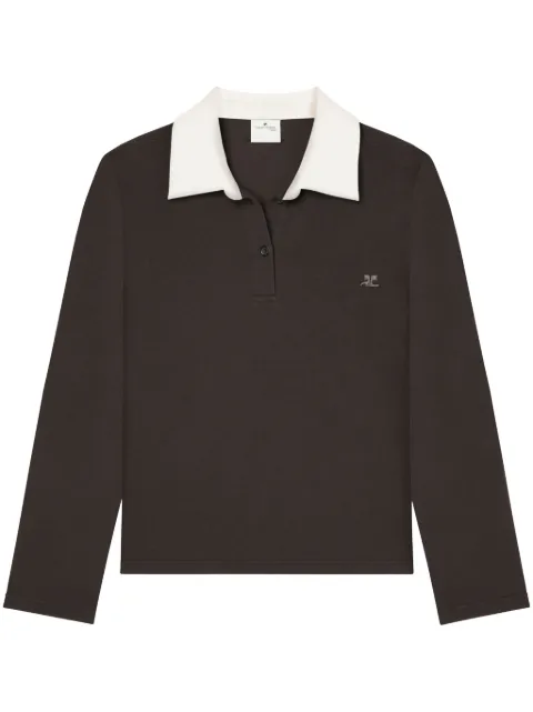 Courrèges cotton blend polo shirt