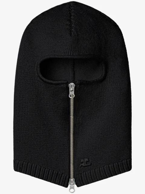 Courrèges balaclava med dragkedja