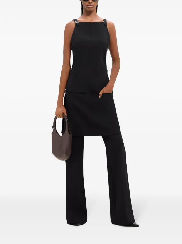 Courrèges multi-strap Mini Dress | Black | FARFETCH NO