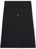 Courrèges zip-detail twill midi skirt - Black