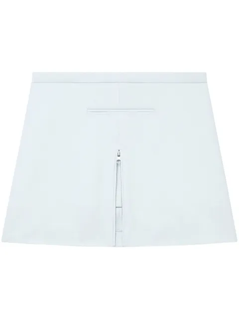 Courrèges zip-detail twill miniskirt