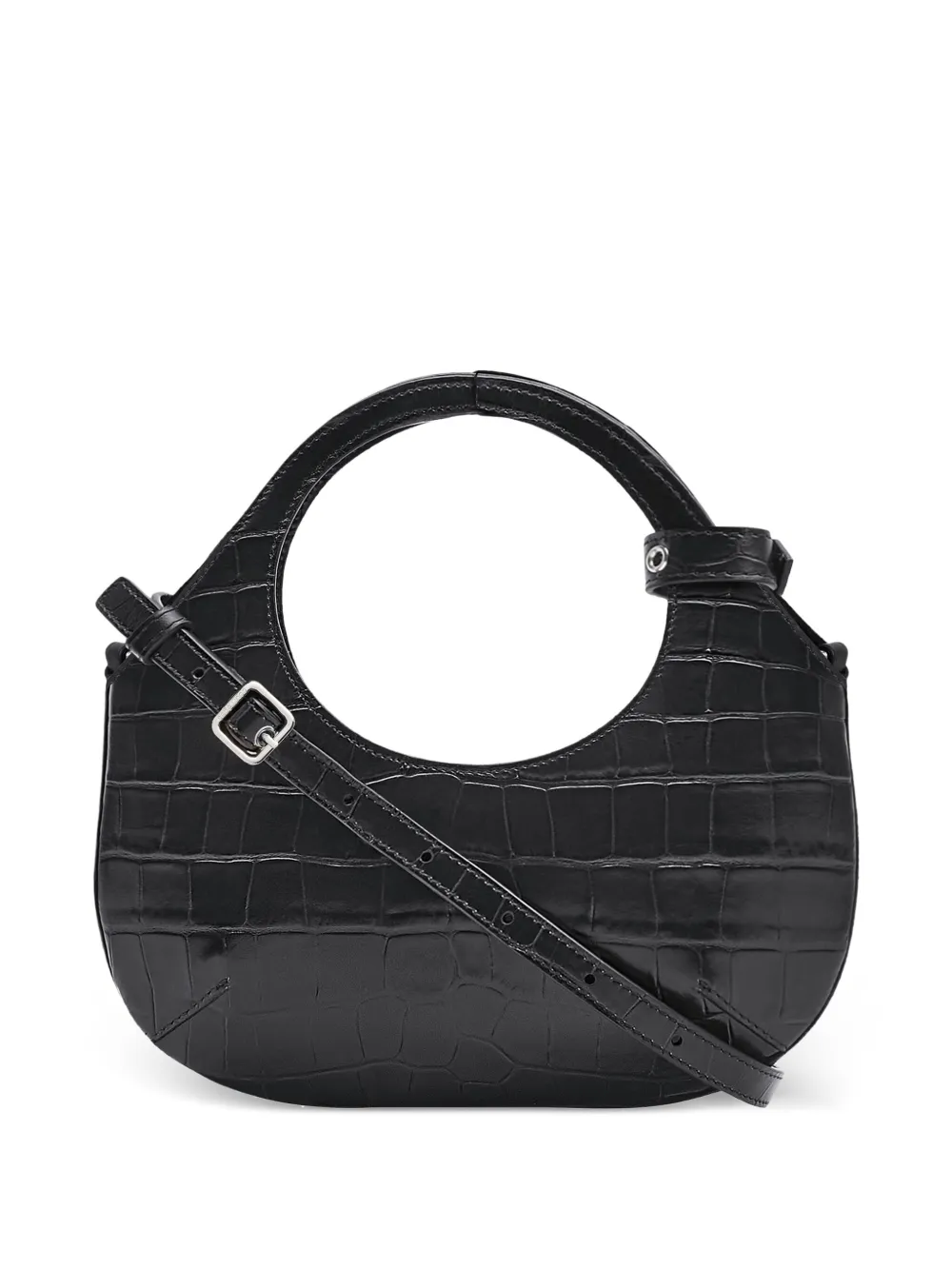 Courrèges Holy shopper met krokodillenleer-effect Zwart