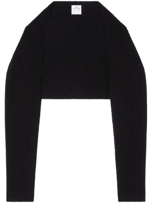 【関税込み】Courreges ブラック Trucker ウール セーター Courrèges Trucker セーター | ブラック | FARFETCH JP