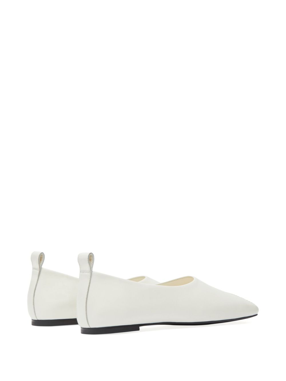 COURRÈGES MINIMAL LEATHER LOAFERS 