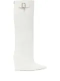 Courrèges Astro leather boots - White