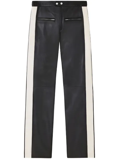 Courrèges panelled leather pants