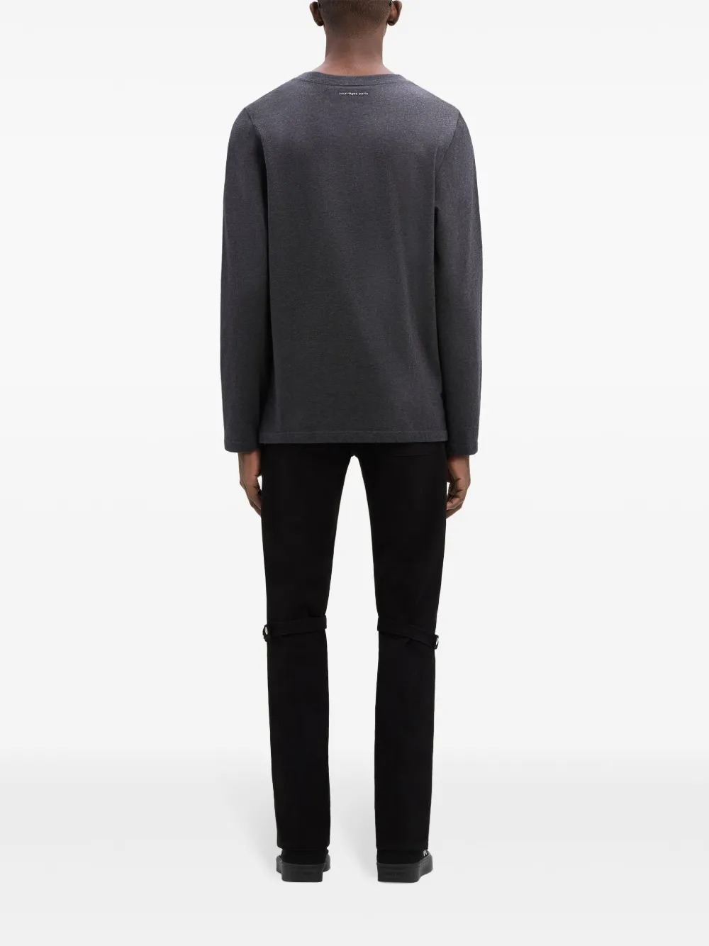 Courrèges T-shirt met lange mouwen Grijs