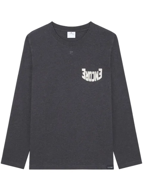 Courrèges Encore long-sleeved cotton T-shirt 