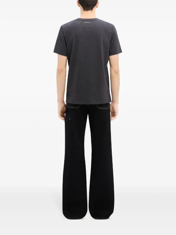 【関税込み】Courreges ブラック Encore Tシャツ Courrèges Encore-printed Cotton T-shirt Black Courreges