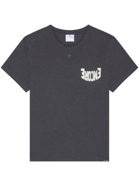 Courrèges Encore short-sleeved cotton T-shirt 