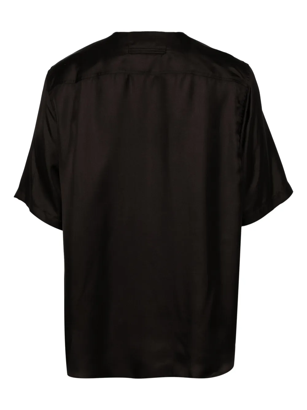 Zegna short-sleeve silk pajama shirt - Bruin