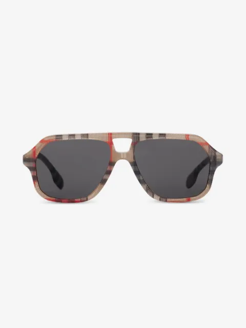 Burberry Kids Vintage Check navigator-frame sunglasses