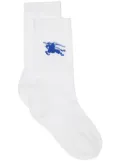 Burberry Equestrian Knight crew socks - White