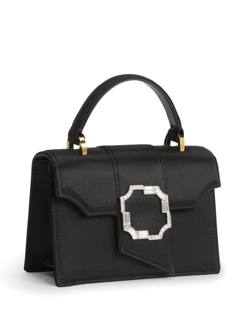 Shop Malone Souliers Audrey Cotton Mini Bag In Black