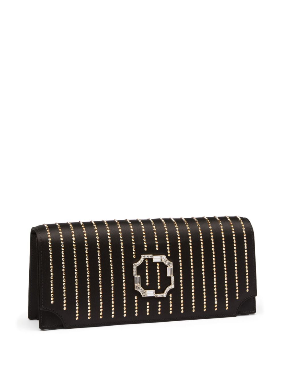 Shop Malone Souliers Vivien Crystal Embellishment Clutch Bag In Black