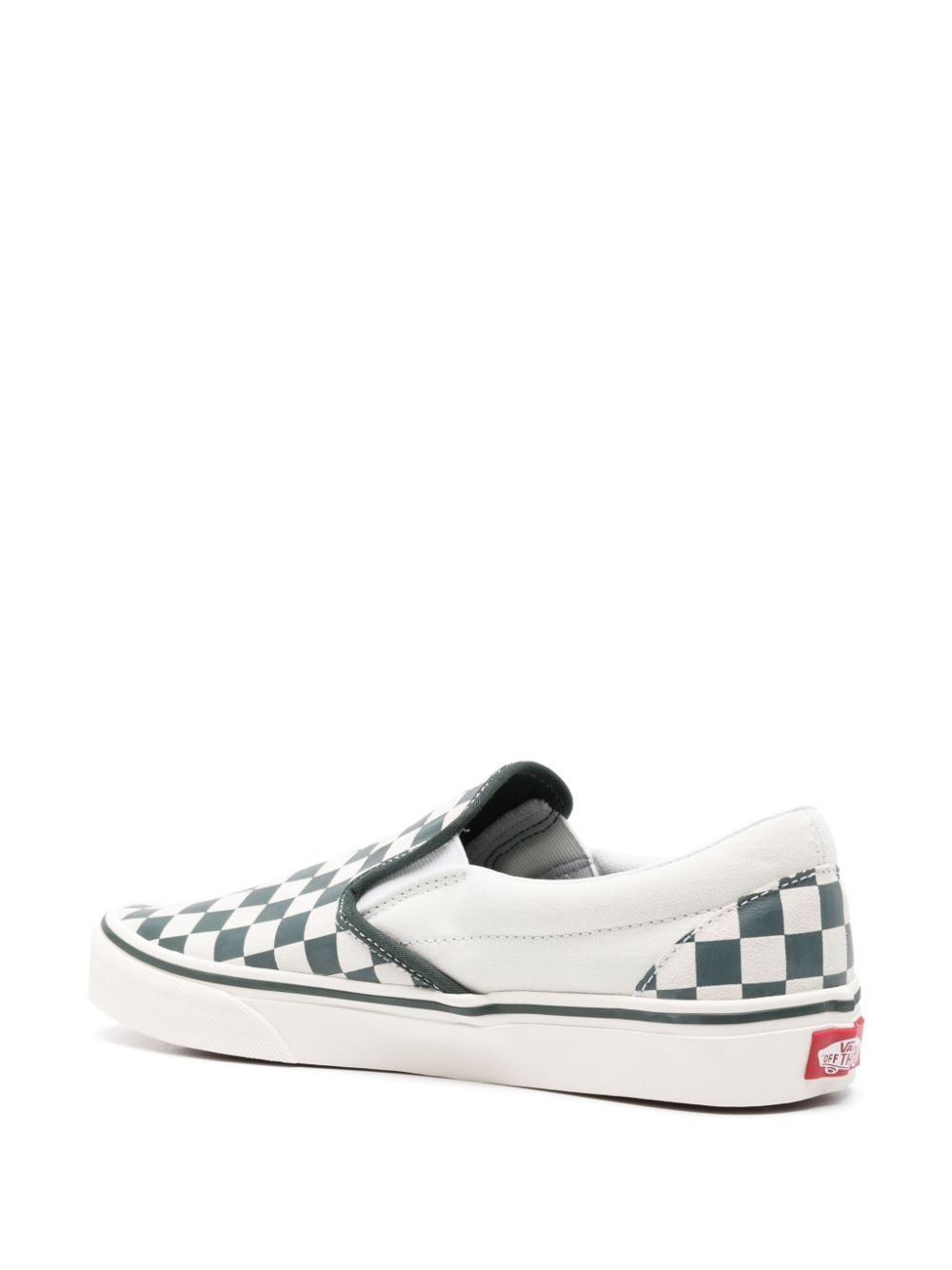 Shop Vans Classic Checkerboard Slip-on Sneakers In Neutrals