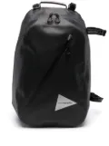 and Wander logo-print backpack - Black