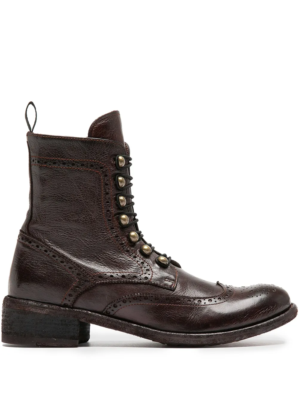 Officine Creative leather boots Brown